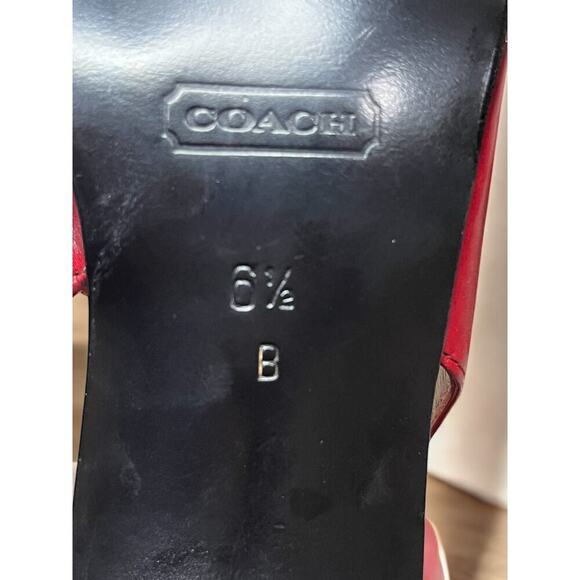 NWOT Vintage Coach J234 Nora Open Toe Sling Back Shoes - Size 6.5 B - Picture 6 of 9